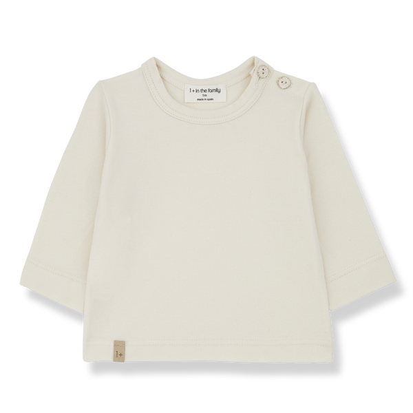 NOELLE l.sleeve t-shirt - ecru