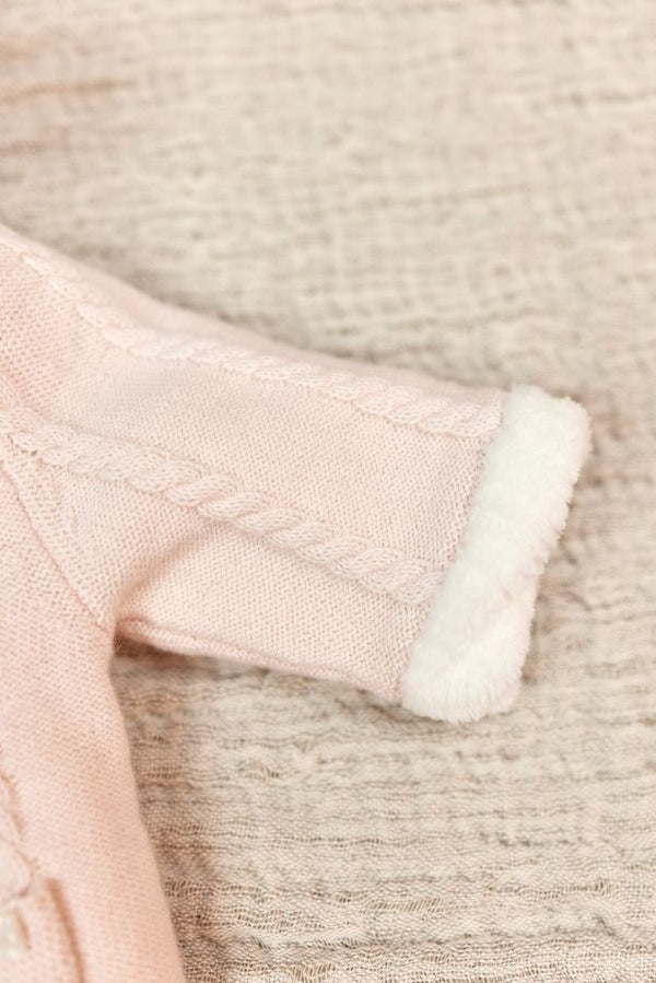 PREMIER TROUSSEAU FILLE MANTEAU1 - rose pâle