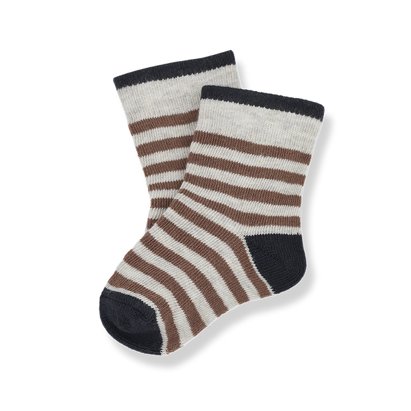 TERZO striped socks - sienna