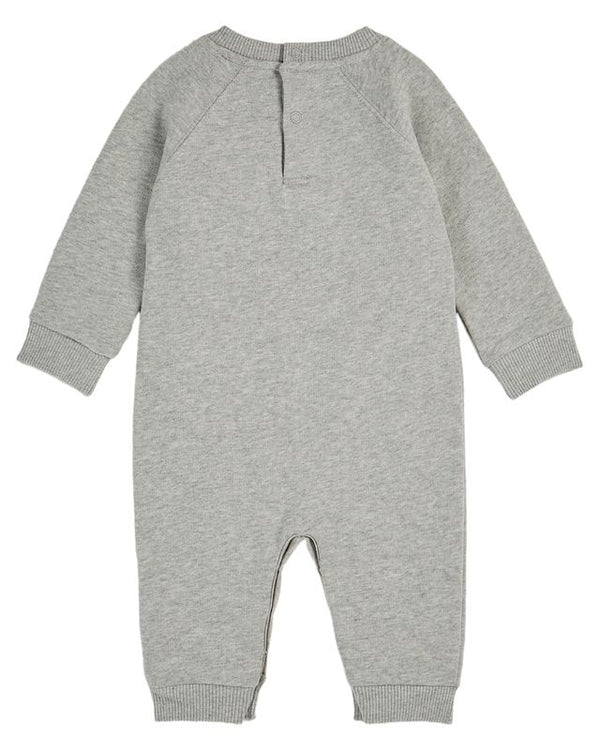 EMBROIDERED FLEECE JUMPSUIT - AA122 - GRIS CHINE