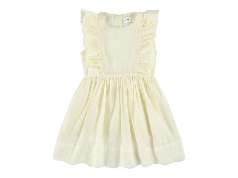 WAVERLY PUMA DRESS WITH RUFFLES - CREAM