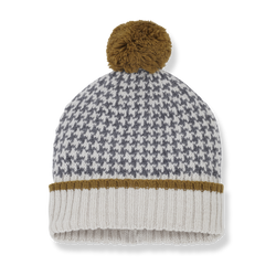 OLIVIE jacquard beanie - oatmeal