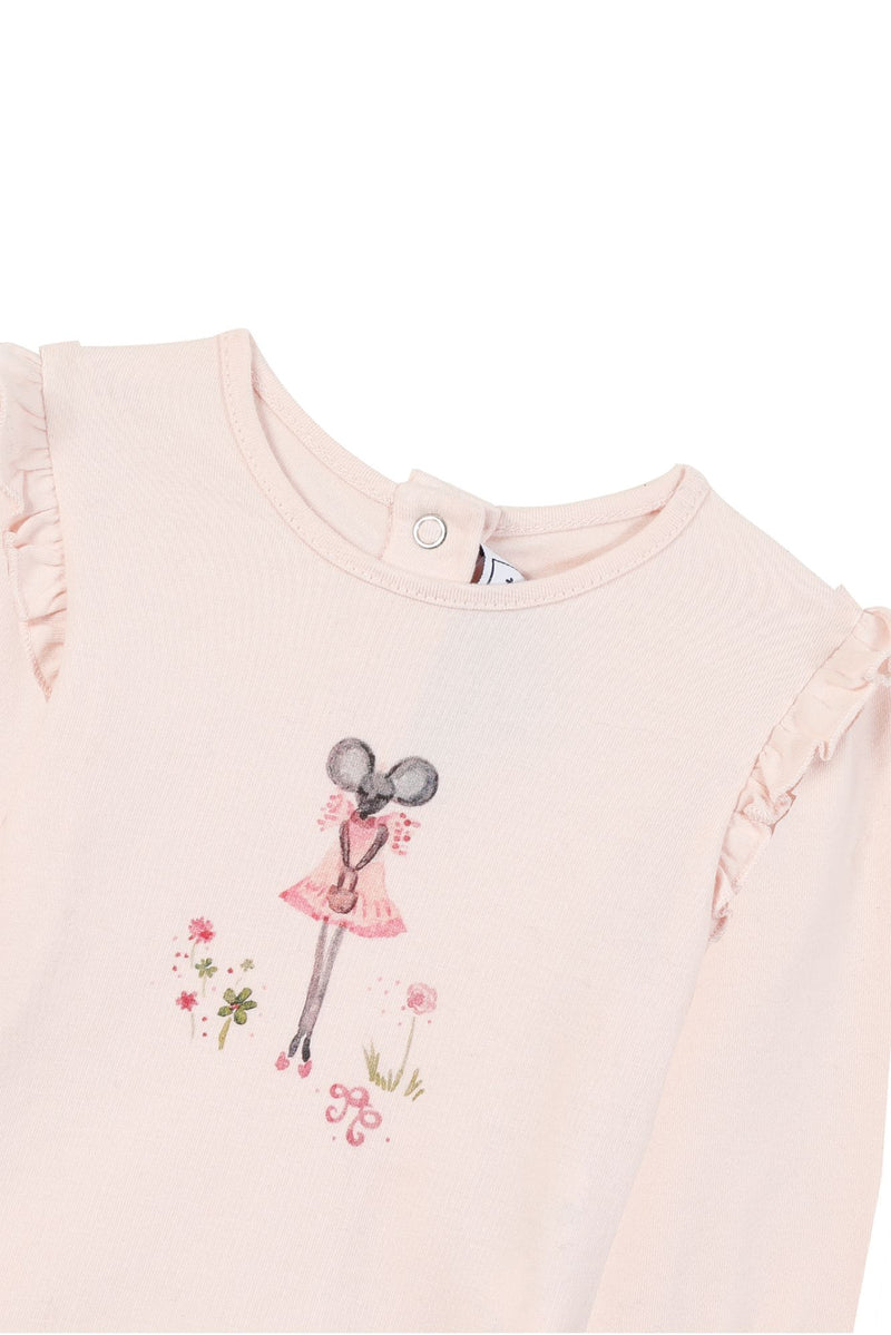 BABY PROMENADE ROMANTIQUE TEESHIRT2 - Rose pâle