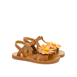 PLAGETTE BIG FLO - CAMEL VEGETAL VAQUETT