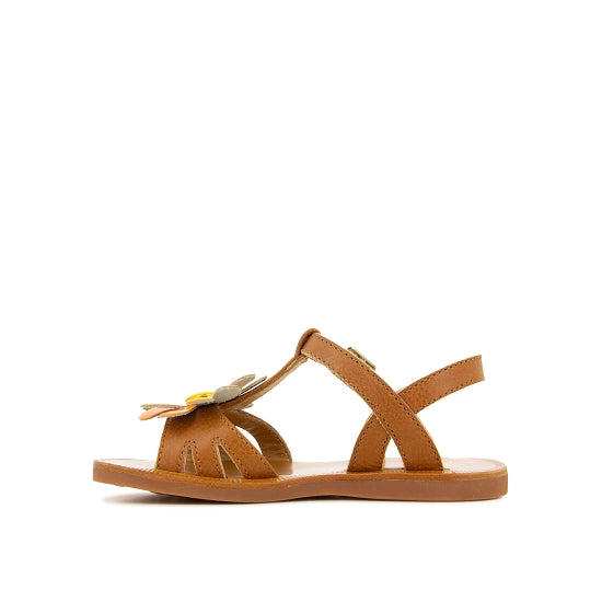 PLAGETTE BIG FLO - CAMEL VEGETAL VAQUETT