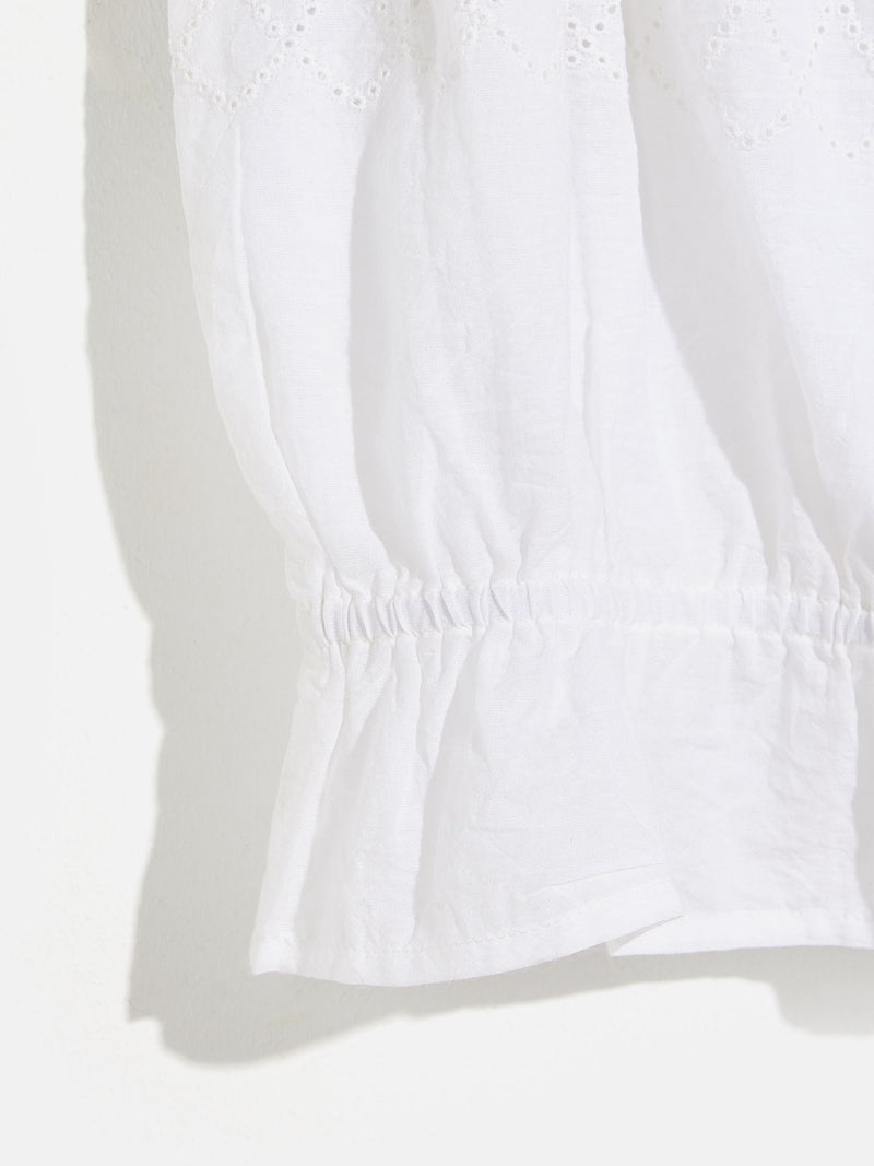 HOBNOB P1687 blouse - WHITE