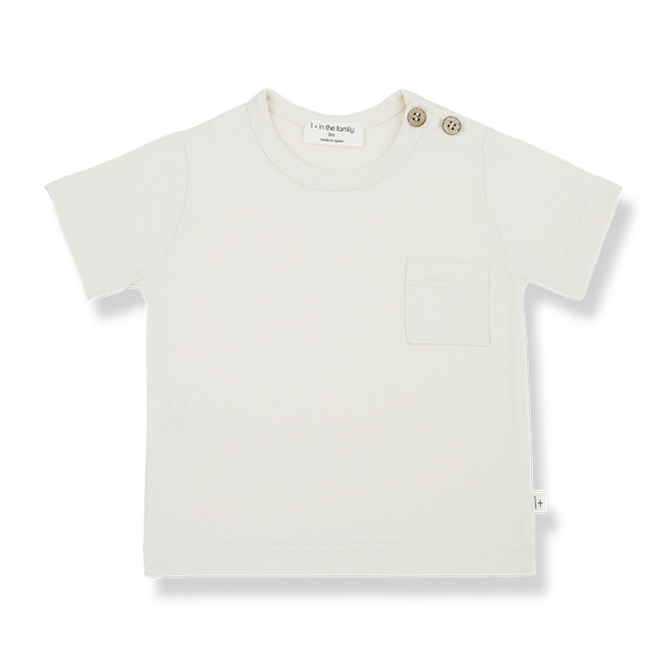 LEON s.sleeve t-shirt - ivory
