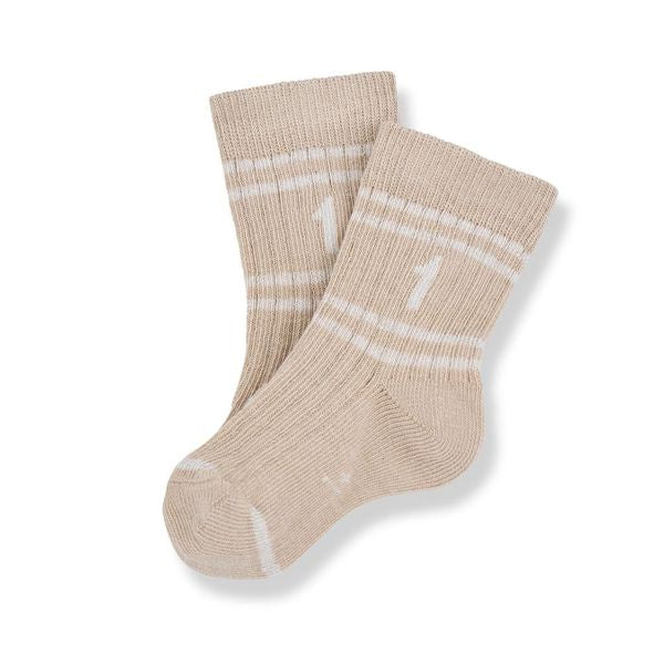 OTTO Plain Rib socks - beige