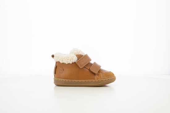 BOUBA SCRATCH WOOL F - CAMEL-OFF WHITE NAPPA-FUR