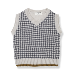 ROC jacquard vest - oatmeal