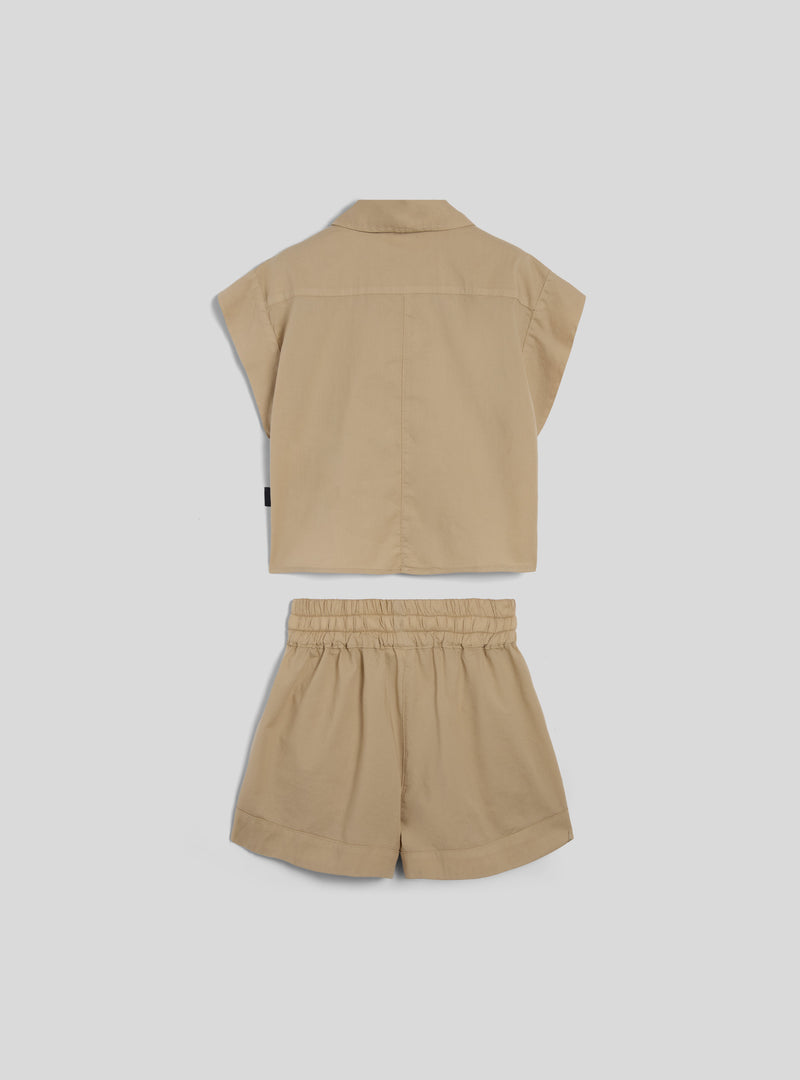 SAFARI S-S TWO PIECE SET - BEIGE