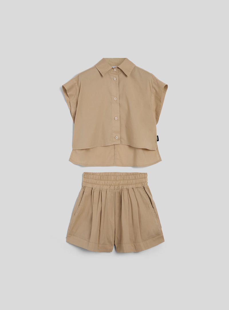 SAFARI S-S TWO PIECE SET - BEIGE