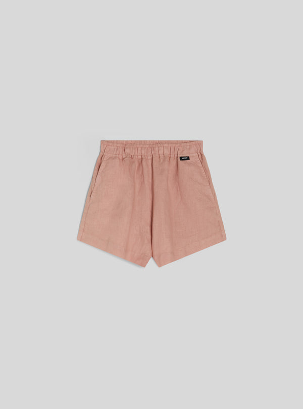 LINEN SHORTS - DOLOSTONE PINK