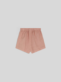 LINEN SHORTS - DOLOSTONE PINK