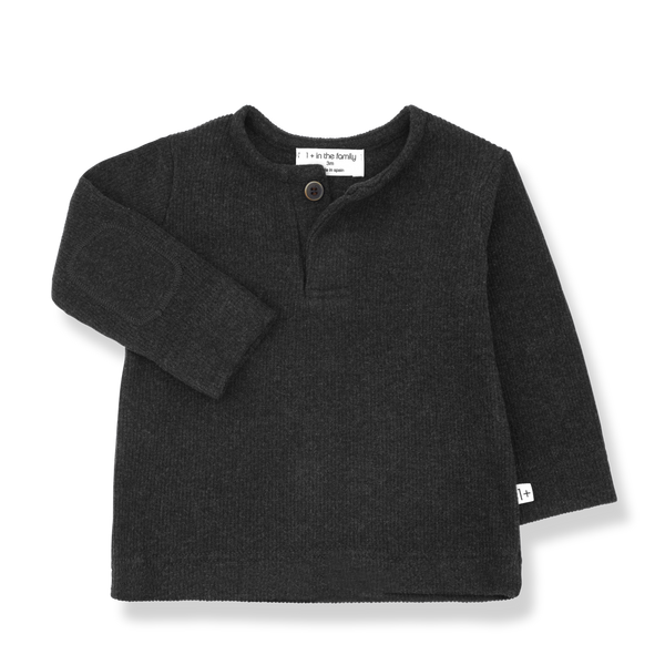 SANDAL henley t-shirt - anthracite