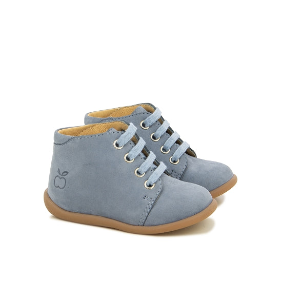 STAND-UP BOTTINE - GRIS BLEU NUBUCK