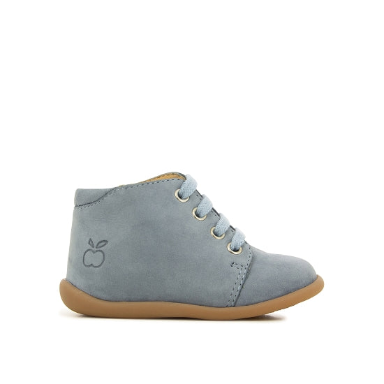 STAND-UP BOTTINE - GRIS BLEU NUBUCK