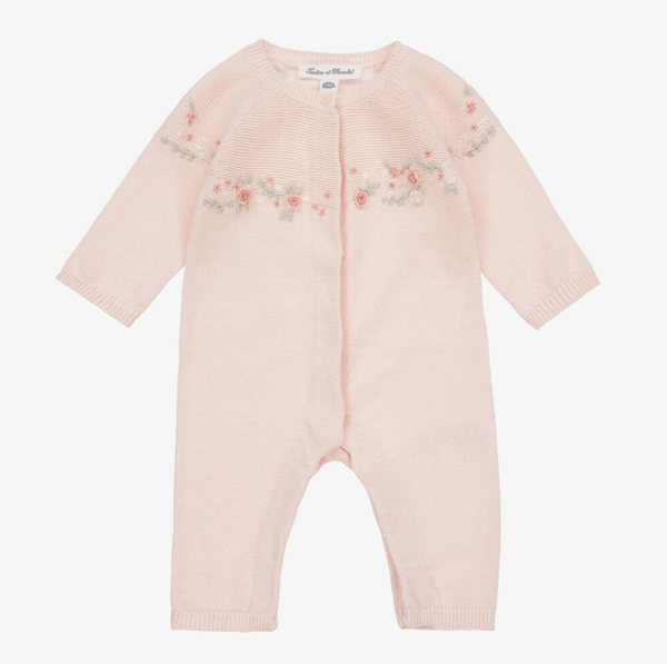 PREMIER TROUSSEAU FILLE COMBILONGUE5 - ROSE PALE