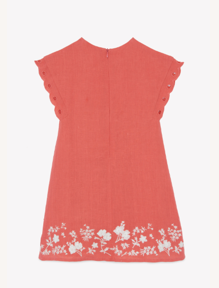 TRESOR D'ETE ROBE V - Corail