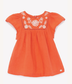 BABY PROMENADE BUCOLIQUE ROBE12 - Coquelicot