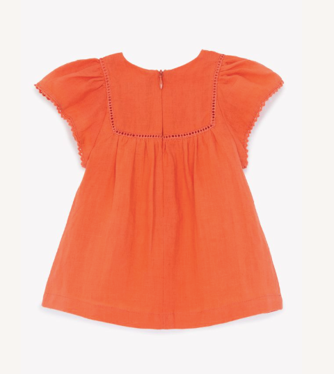 BABY PROMENADE BUCOLIQUE ROBE12 - Coquelicot