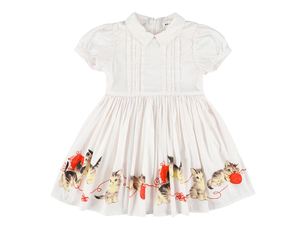 WANDA KITTENS DRESS WITH PRINT - ROSE