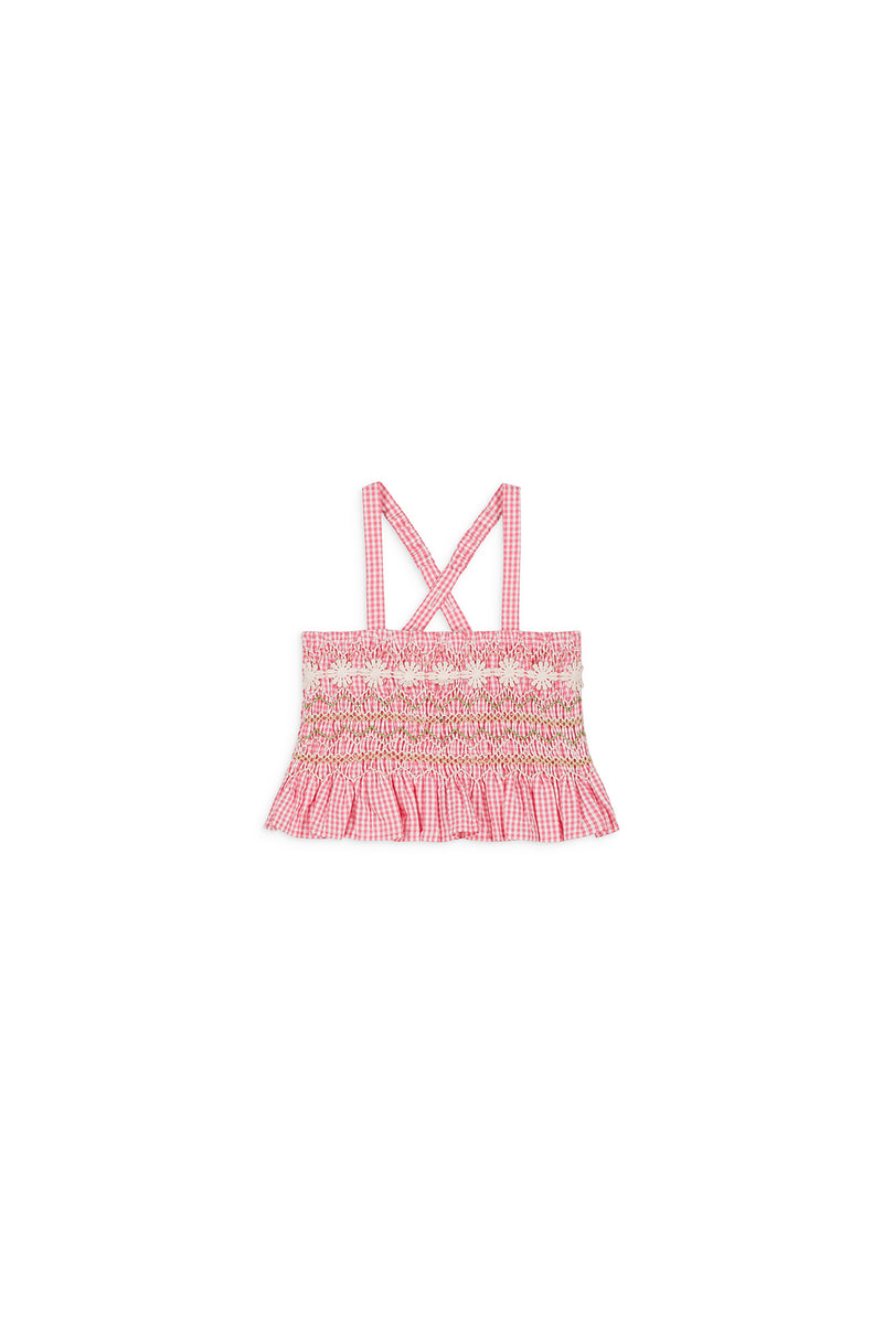 FLORENTINA CAMISOLE - PINK FRAGOLA VICHY