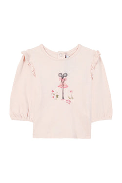 BABY PROMENADE ROMANTIQUE TEESHIRT2 - Rose pâle