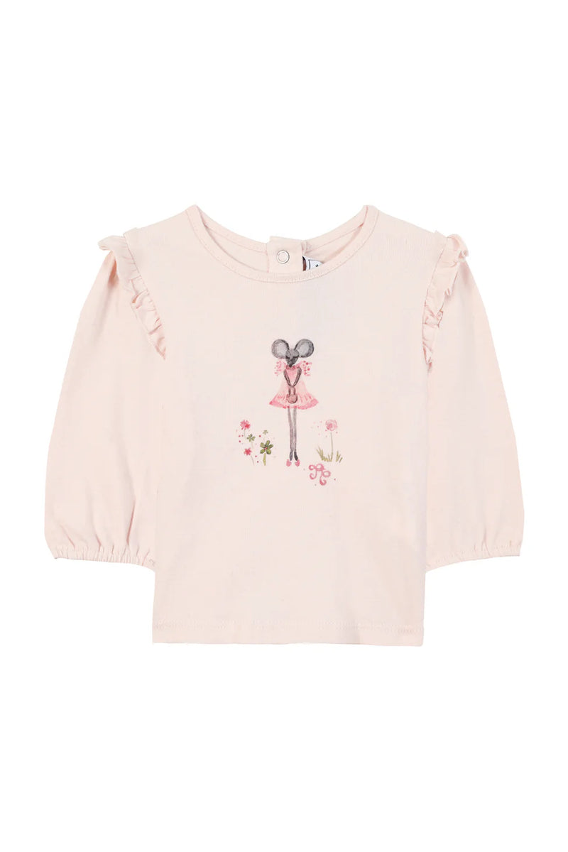 BABY PROMENADE ROMANTIQUE TEESHIRT2 - Rose pâle