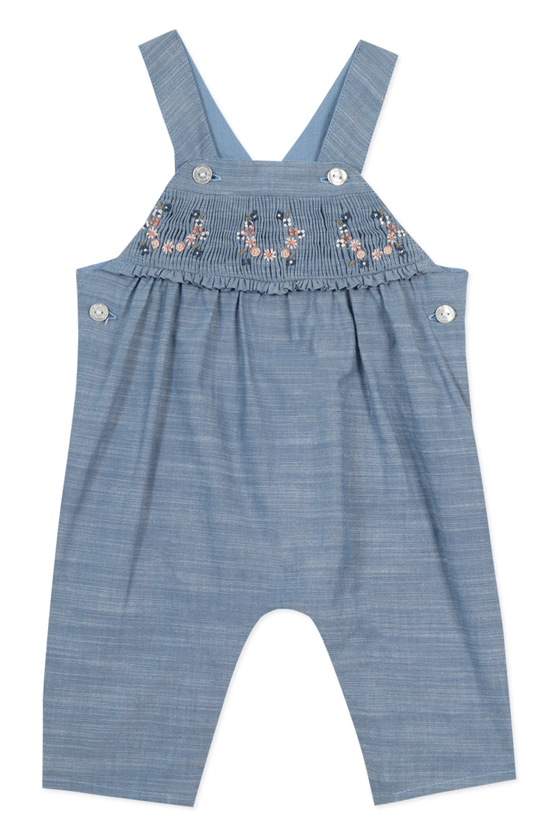 PREMIER TROUSSEAU FILLE SALOPETTE1 - CHAMBRAY