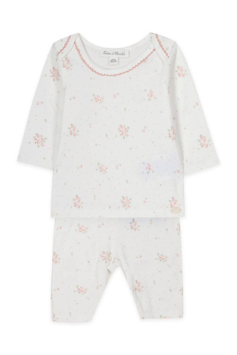 PREMIER TROUSSEAU FILLE PYJAMA6 - NACRE