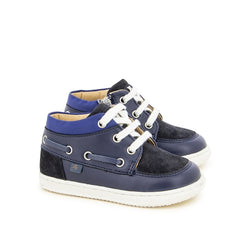 T&C 3 BOAT - NAVY SAUVAGE-VELOURS