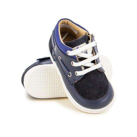 T&C 3 BOAT - NAVY SAUVAGE-VELOURS