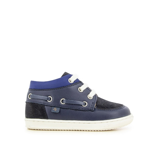 T&C 3 BOAT - NAVY SAUVAGE-VELOURS