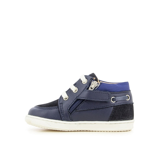 T&C 3 BOAT - NAVY SAUVAGE-VELOURS