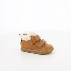 BOUBA SCRATCH WOOL F - CAMEL-OFF WHITE NAPPA-FUR