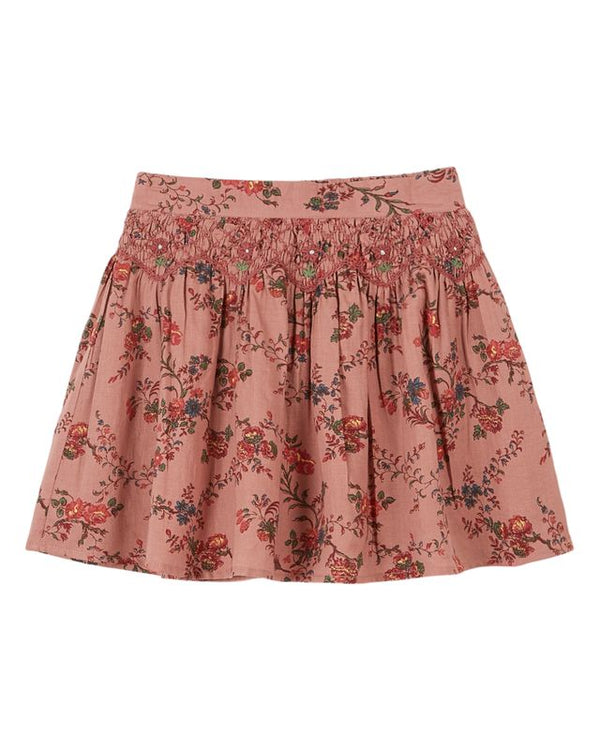 ORCHID EMBROIDERED SKIRT - AA058 - ORCHID ROSE