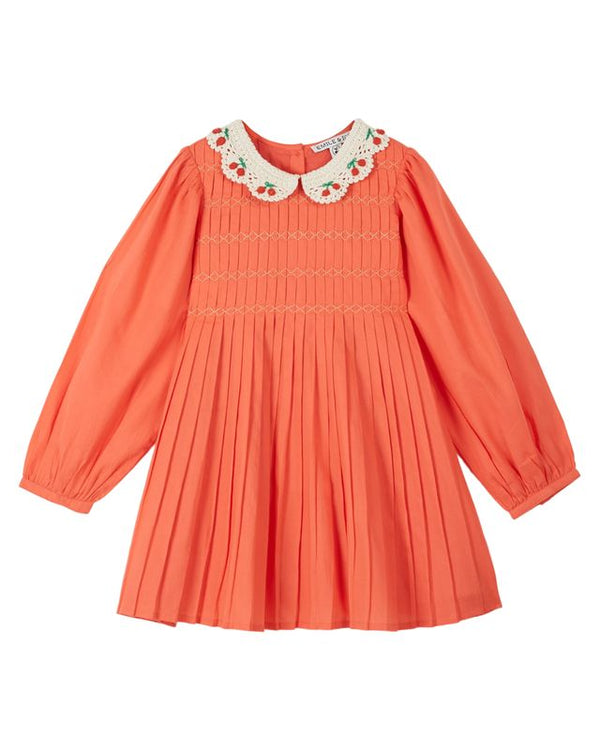 CROCHET COLLAR SMOCKED DRESS - AA044 - PASTEQUE