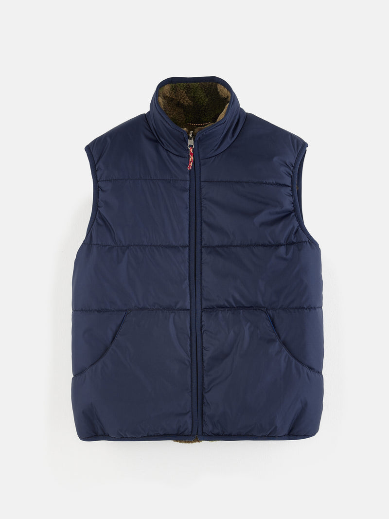 HANS42 REVERSIBLE VEST P1372B - BLUE NIGHTS