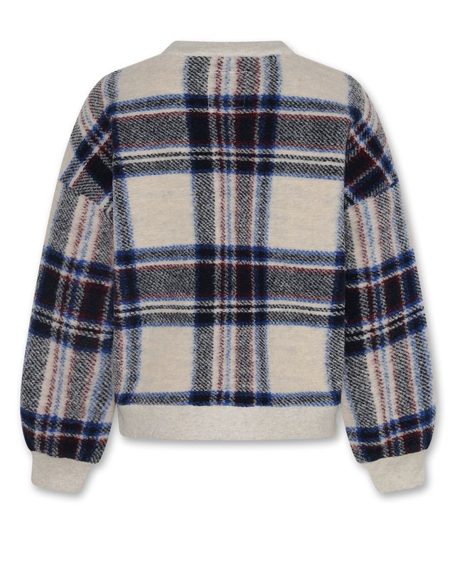 violeta sweater check - blue