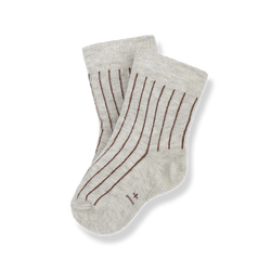 ELIANA diplomatic stripes socks - ivory