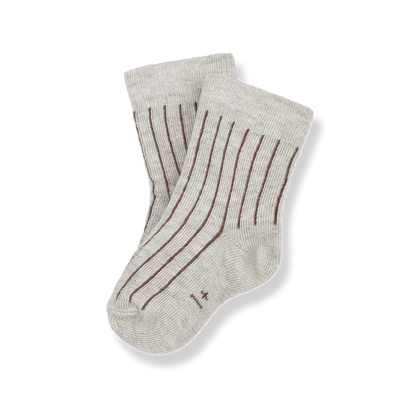 ELIANA diplomatic stripes socks - ivory