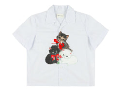 UDO KITTENS PRINTED SHIRT - BLEU