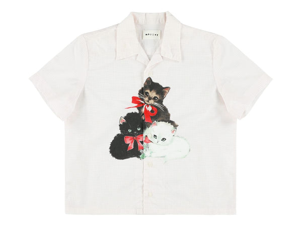 UDO KITTENS PRINTED SHIRT - ROSE