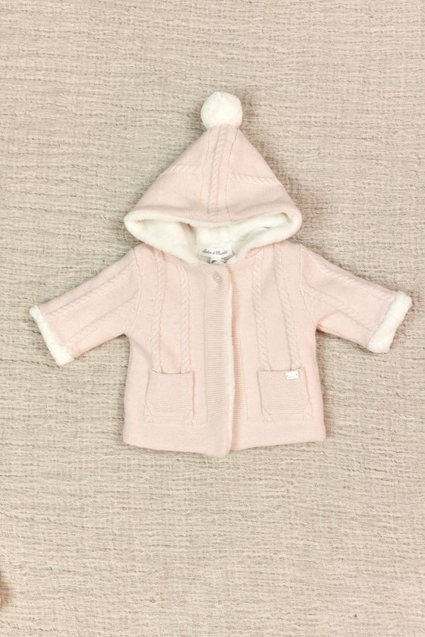 PREMIER TROUSSEAU FILLE MANTEAU1 - rose pâle