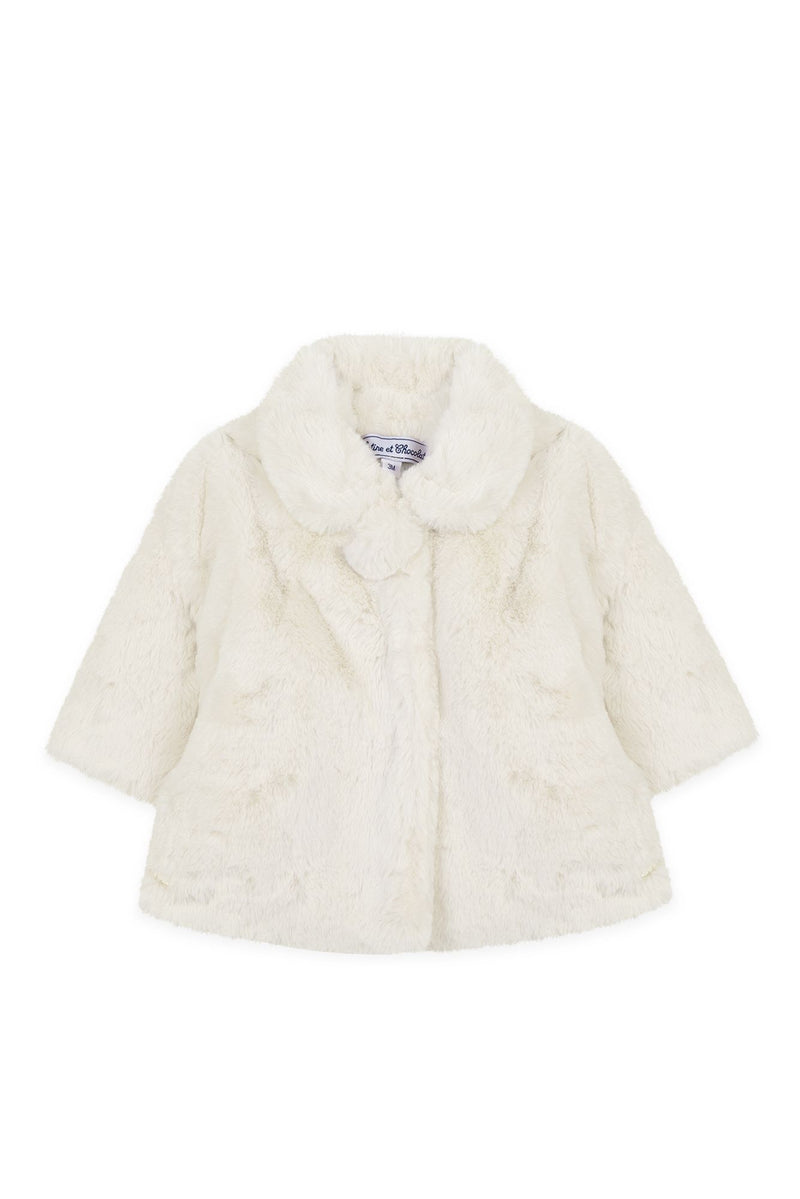 BABY PROMENADE ROMANTIQUE MANTEAU2 - Nacre