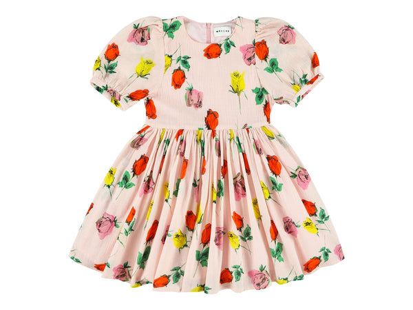 WELSA ROSES PRINTED DRESS - ROSE