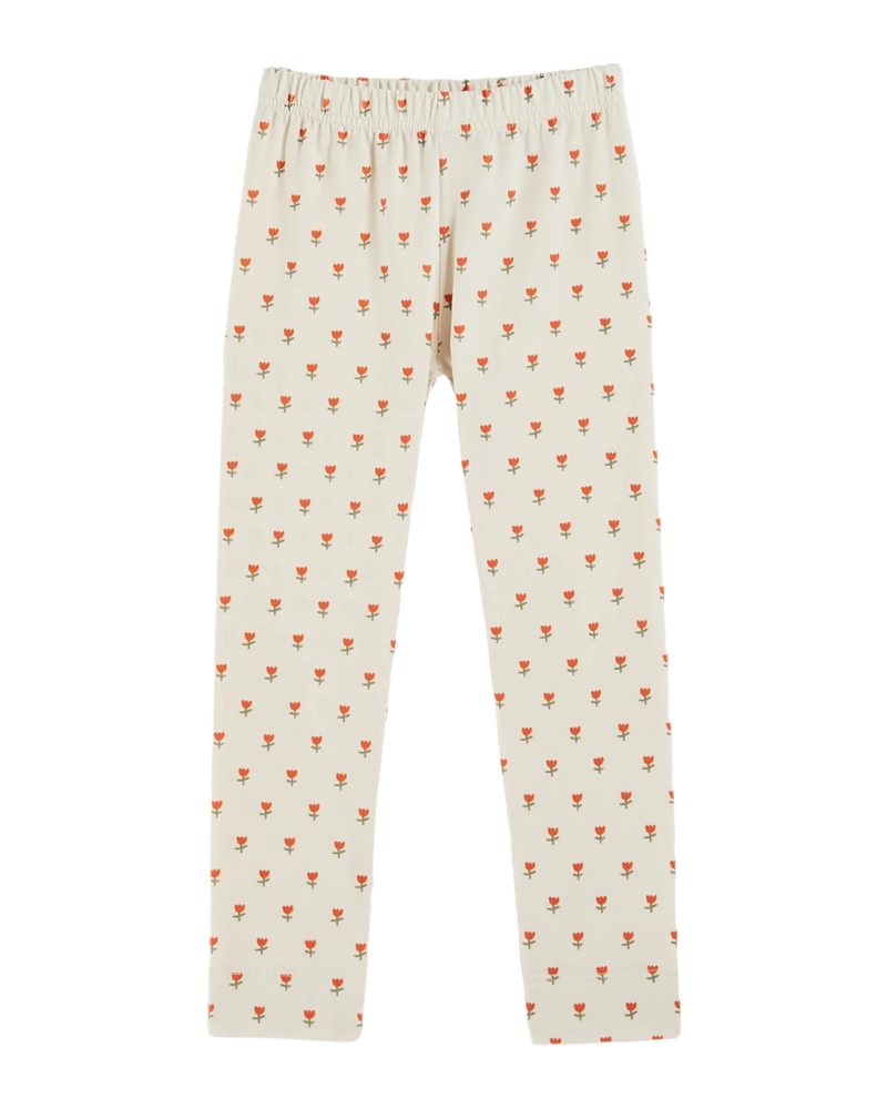 PRINTED LEGGING - PETITE TULIPE CREME