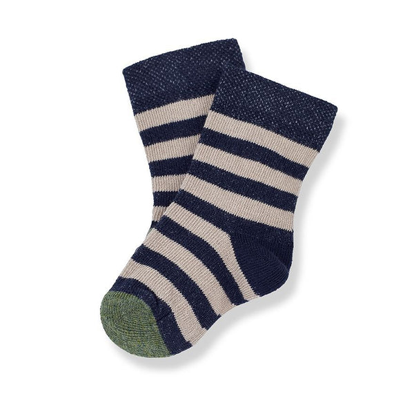 CIEL striped socks - navy-taupe