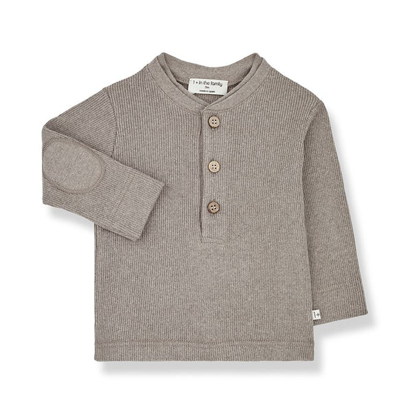 ANDRE Long Sleeve T-Shirt in Taupe